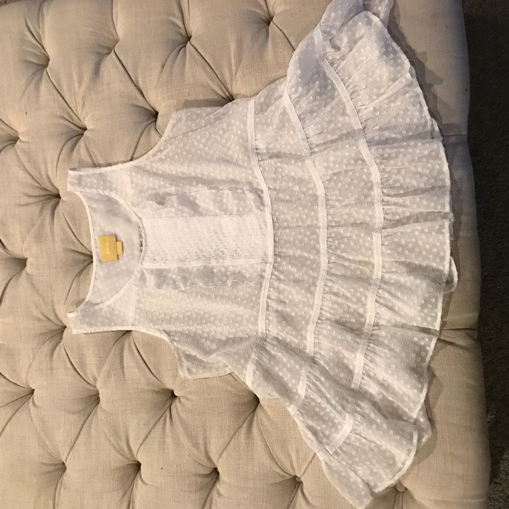 Maeve sheer dot shirt